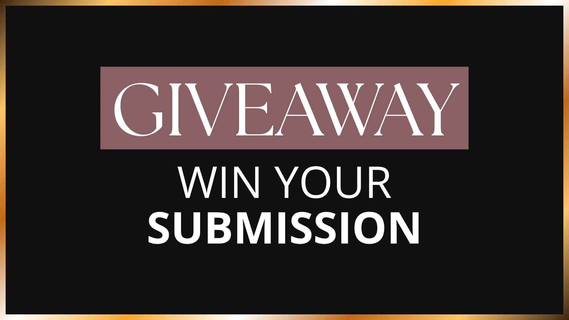 PGB26 - Giveaway